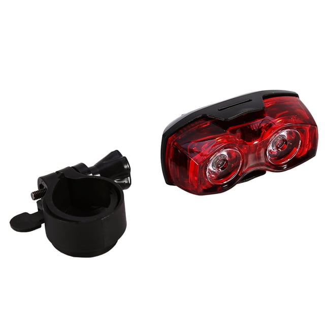 Ciclismo 2 LED lámpara de luz intermitente seguridad trasera trasera nueva luz de advertencia de bicicleta brillante