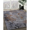 thumbnail image 2 of Ahgly Company Indoor Square Mid-Century Modern Black Eel Black Oriental Area Rugs, 5' Square, 2 of 6