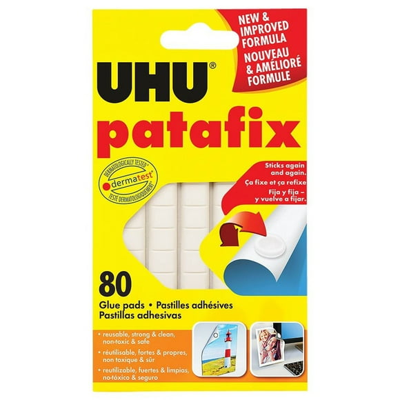 UHU 33820 patafix Colle 80 Tampons (Pack de 1)