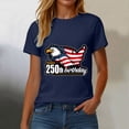 thumbnail image 5 of UngA Women's 250Th Anniversary USA Shirt American Flag Freedom We The People T Shirts Women S,Navy, 5 of 8