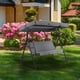 thumbnail image 3 of Cocina Outdoor Sunscreen, Jardin, Silla Plegable Metalica, Resistente al Agua, para Terraza, 2-Tier, con Reposabrazos, Portable, para Eventos, Made in USA, 3 of 9