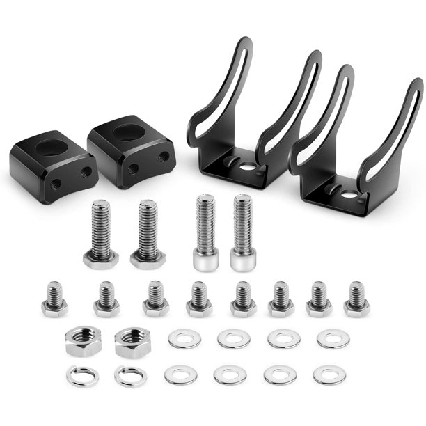 Nilight 2PCS Mounting Base Bracket LED Light Bar Slide Mount Bracket 2