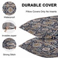 thumbnail image 4 of Waterproof Throw Pillow Covers Set of 2, 18x18 Inch Bohemian Decorative Pillowcases Outdoor Pillow Slip Cushion Covers Set for Couch Tent Western Rustic Tribal Ethnic Boho Farmhouse, 4 of 7