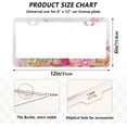 thumbnail image 3 of GZHJMY Herb Wildflower License Plate Frames 2pcs, Waterproof Aluminum Alloy Front Rear Tag Car License Plate Cover with Screw Cap Set for US Vehicles, 12 x 6 Inch, 3 of 7