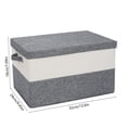 thumbnail image 4 of Sentmoon Comforter Storage Bag Bedding Storage Foldable Wardrobe Storage Box Extra-Large Clothing Storage Bin Bedroom Home Organization Box Storage Trunk, 4 of 7