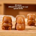 thumbnail image 3 of PEACNNG 1PC Molds  Reusable Silicone 4 Molds  With Spill-proof Removable Cover  Suitable For Whisky And Cocktails, 3 of 7