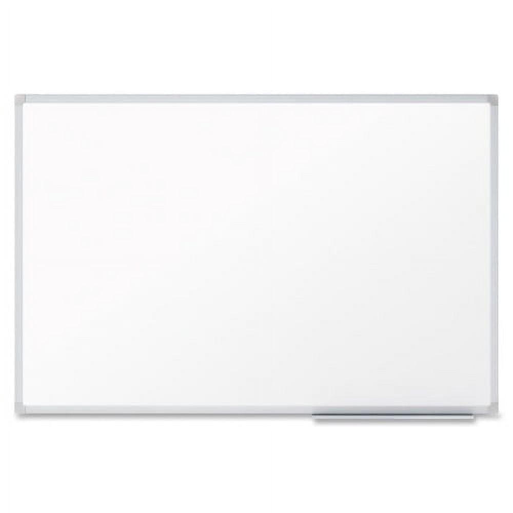Universal Dry Erase Board, 72 x 48, Melamine Surface, Aluminum