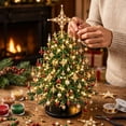 thumbnail image 7 of TACILIP Room Decor, 1PC DIY Beaded Christmas Tree Kit Handmade Mini Tabletop Xmas Tree With Light 3 Styles Topper Decor Gift, Womens Gifts, 7 of 7