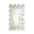 thumbnail image 2 of Pamela Frameless Wall Mirror with Staggered Tiles Silver, 2 of 3