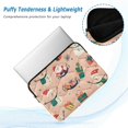 thumbnail image 2 of FORMRS 15-15.6 inch Laptop Sleeve Case Soft Carrying Quilted Computer Bag Cover, Beige Christmas Snowman, 2 of 7
