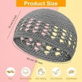 thumbnail image 6 of 6 Pcs Kufi Hats Beanie Skull Caps - Solid Colors Stretchy Knitted Crochet Hat for Men, Women, Teens Outdoor, 6 of 7