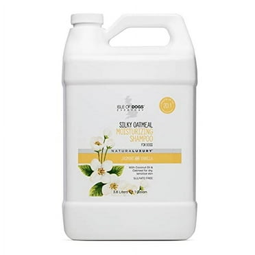 Isle of Dogs - Everyday Natural Luxury Silky Oatmeal Shampoo - Jasmine   Vanilla - Sulfate & Paraben Free Formula - Dog Shampoo with Oatmeal & Jojoba Oil for A Silky Coat - Made in