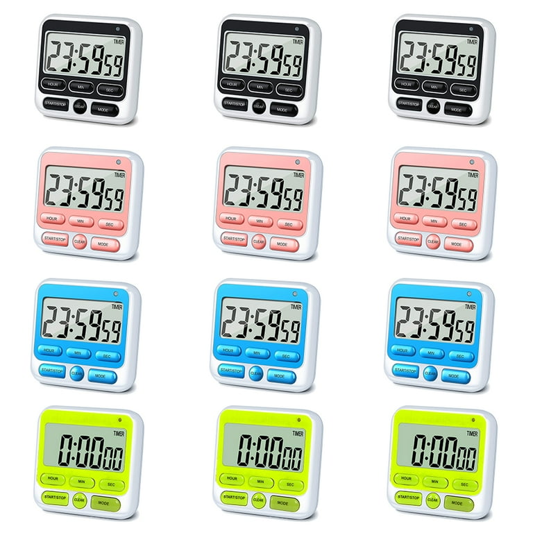 Classroom Egg Magnetic Digital Stopwatch Clock Kitchen Timer for Teacher  Study Exercise Oven Cook Baking Desk - China Kitchen Timer, Classroom Timer