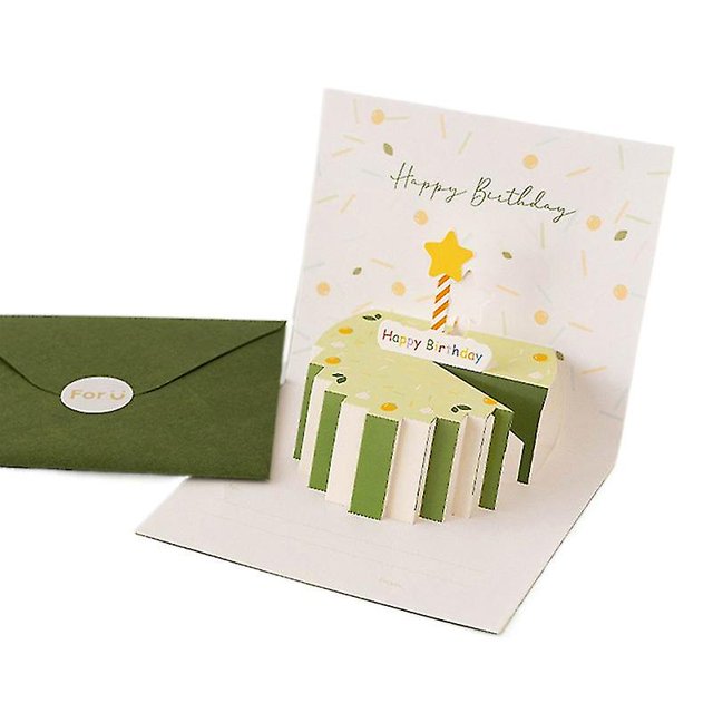 juego de tarjetas de felicitación plegables, colores vivos, escritura suave, impresionante efecto visual, deseos expresos, atractivo cumpleaños, juego de tarjetas de felicitación 3D escritas a mano F