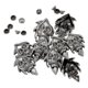 thumbnail image 3 of 10 Sets Color Negro Cráneo Remaches Rápidos Picos Y Tachuelas Puntas Metálicas Nailhead Para Bricolaje Artesanía En Cuero - Decorar Su Bolso, Cinturón Baoblaze Remaches de calavera de plata, 3 of 7