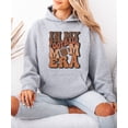 thumbnail image 5 of In My Football Mom Era Hoodie for Women Retro Game Day Sweatshirt, Gray Hoodie, M, 5 of 8