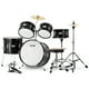 thumbnail image 1 of VEVOR - Batería para niños, 5 piezas, 16 pulgadas, batería completa para principiantes con bajos, toms, caja, bombo, trono ajustable, platillo, pedal Hi-Hat y dos pares de baquetas, 1 of 9