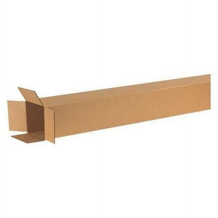Zoro Select 15 pack Shipping Box, 6 in Inside Lg, 6 in Inside W, 72 in Inside Ht, Kraft, Corrugate, Single Wall,1/each(11R292)