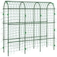 thumbnail image 2 of Outsunny Garden Trellis for Climbing Plants Outdoor, 72" Tall, Green, 2 of 9