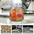 thumbnail image 6 of Yayeee Ashtray with Lid for Cigarette Smokeless Stainless Steel Home Ash Holder, Orange Abstract Floral, 6 of 7