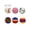 Multicolor-H, variant on 5 Pack Soft Leather Sandbags Funny Expression Toss Games for Outdoor Indoor Party Activities