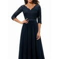 thumbnail image 2 of Women'S Formal Dress Mother of the Bride Dress 3/4 Sleeve Wedding Guest Dress Maxi Evening Gown  M, 2 of 4