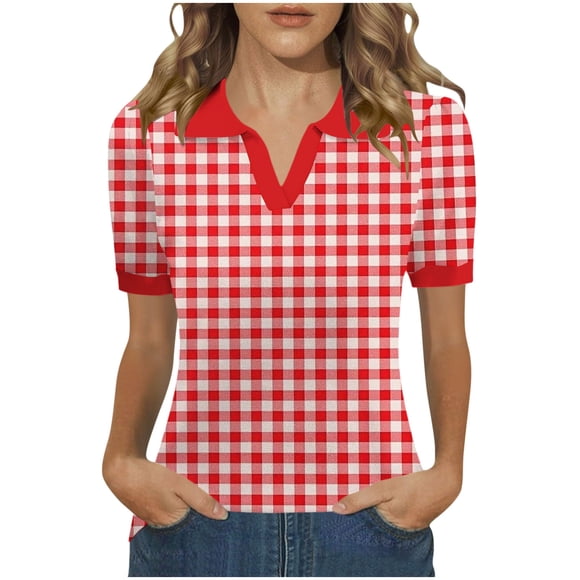 Fsgntruao Women's Casual Loose And Comfortable Fashionable Short Sleeved Spring And Summer Top