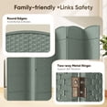 thumbnail image 6 of Jostyle Room Divider 6ft. Tall Extra Wide Privacy Screen, Folding Privacy Screens Freestanding Gray-Green, 6 of 18