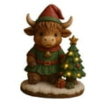 thumbnail image 2 of HÃ­gh-lÃ¡nd Cow Christmas Night Light Gift For Collectors_Kids Teens Adorable Desk Decor For Bedroom Office Dorm Study Bookshelf Festive Home Decor,D, 2 of 5