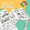 thumbnail image 3 of Airle Color Filling Paper Roll Clear Outline Different Patterns Foldable Rolling Large Pattern Entertainment Enlighten Imagination Food Theme Drawing Roll for Pupil, 3 of 8