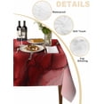 thumbnail image 2 of Red Marble Table Cloth, Modern Ombre Abstract Ink Painting Art Waterproof Tablecloth for Rectangle Tables, Reusable Washable Fabric Table Cover for Restaurant Kitchen Dining Tables 60"x120", 2 of 6