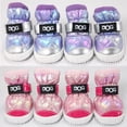 thumbnail image 2 of Zapatos de invierno impermeables para perros pequeños, botas de nieve cálidas de lana para cachorros, Chihuahua y Yorkie, 4 unidades por juego, 2 of 4