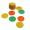 Round yellow orange green combination, variant on Peahefy Paper Garland String, Round Paper Garland,4M Colorful Round Hanging Paper Circle Garland String Chain Home Wedding Party Decoration New