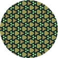 thumbnail image 1 of Ahgly Company Machine Washable Indoor Round Transitional Dark SlateGray or Dark SlateGrey Green Area Rugs, 7' Round, 1 of 7