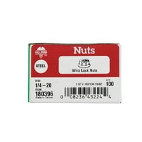 Hillman 1/4 in. Zinc-Plated Steel USS Whiz Lock Nut 100 pk