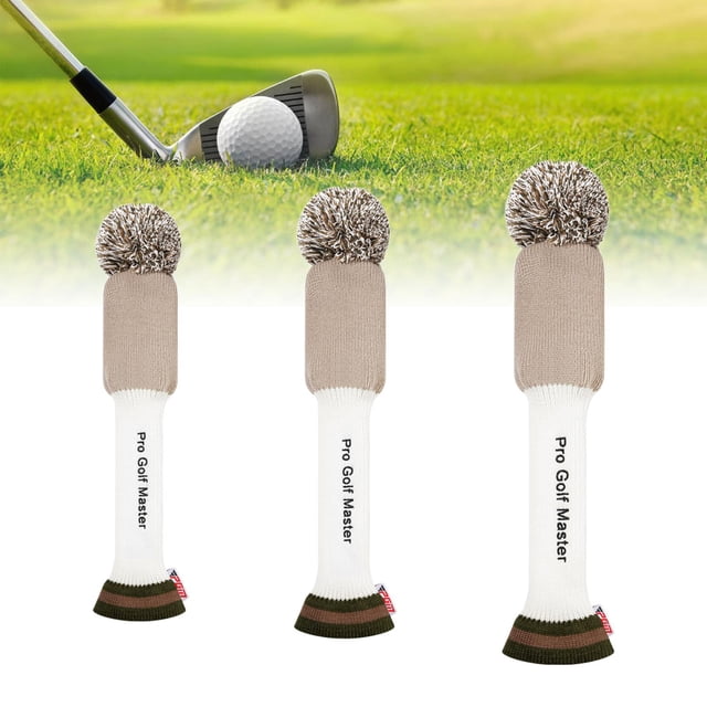 Cubiertas de madera shamjiam para cabeza de Golf 3 Caqui