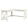 thumbnail image 6 of Lavish Home L-Shaped Computer Desk with X-Pattern Legs (White), 6 of 8