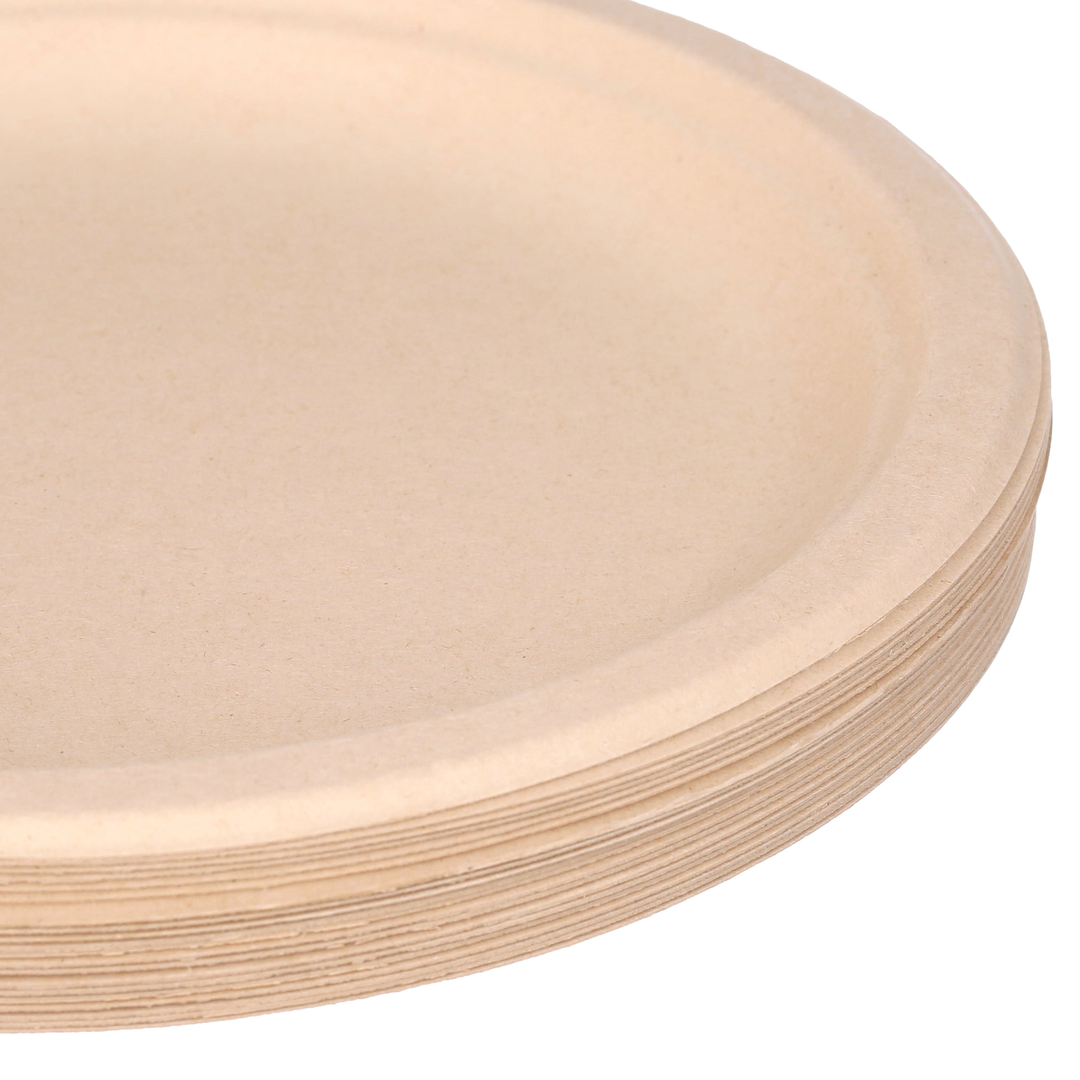 Matter Compostable Dinner Plant-Based Fiber Disposable Paper Plates, 9"-20 Count