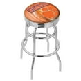 thumbnail image 2 of 25" L7C3C - Chrome Double Ring Texas A&M Swivel Bar Stool with 2.5" Ribbed Accent Ring by Holland Bar Stool Company, 2 of 7