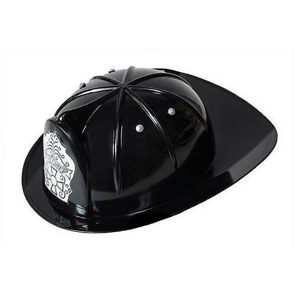 Black Fire Fighter Helmet Child Halloween Accessory
