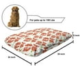 thumbnail image 2 of Anemone Flower Pet Bed, Doodle Style Poppy Anemone Field in Full Blossom May Flowers, Resistant Pad for Dogs and Cats Cushion with Removable Cover, 24" x 39", Orange White Lime Green, by Ambesonne, 2 of 4