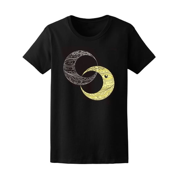 Moon Couple Tribal Design Tee Women's -Image by Shutterstock