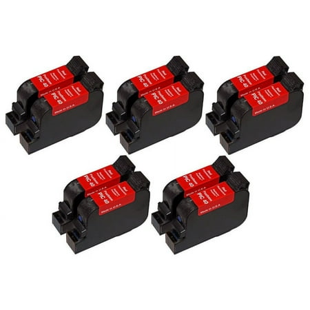 PrinterDash Replacement for Francotyp-Postalia PostBase 20/30/45/65/85 Fluorescent Red High Yield Postage Meter Inkjet (10/PK) (PIC40_5PK) price history on PriceWatchPro