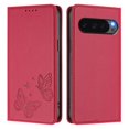 thumbnail image 2 of For Google Pixel 10 / Pixel 10 Pro 6.3" 【RFID Blocking 】Protective Purse Case Double Butterfly Strong Magnetic Attachment/Closure, Card Slots/Pocket, PU Leather Flip Wallet Case,Red, 2 of 7