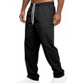 thumbnail image 2 of Men Relaxed Cargo Joggers Multi-Pocket Work Pants Elastic Waist Drawstring Loose Fit Cargo Pants Quick Dry Lightweight Breathable Stretchy Casual Daily Outdoor Hiking Athletic, 2 of 9