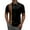 Brown, variant on Men Polo Shirts Short Sleeve Striped Digital 3D Printing Lapel T Shirt Button Summer Stylish Casual Polos for Men Black L