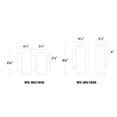 thumbnail image 4 of WAC Lighting Block 1-Light LED Aluminum Indoor & Outdoor Wall Light in Bronze, 4 of 5