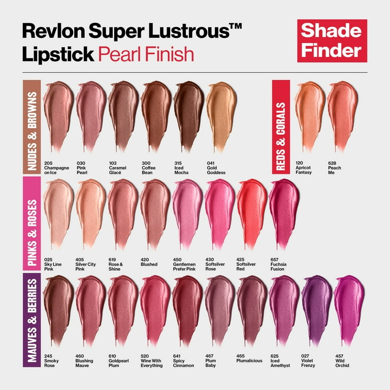 Revlon Super Lustrous Creme Lipstick, Creamy Formula, 467 Plum