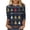 Multicolor#4, variant on Fengactive Womens Christmas Print T Shirt 3/4 Sleeve Crew Neck Top Casual Loose Fit Holiday Tee