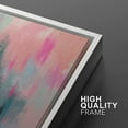 thumbnail image 4 of IDEA4WALL Framed Canvas Print Neon Pink & Blue Watercolor Collage Abstract Shape Wall Art Modern Artwork Decor Bohemian Colorful Chic for Living Room, Bedroom - White 24"x36", 4 of 5